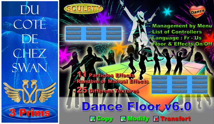 Dance Floor v6.0 - 3 prims