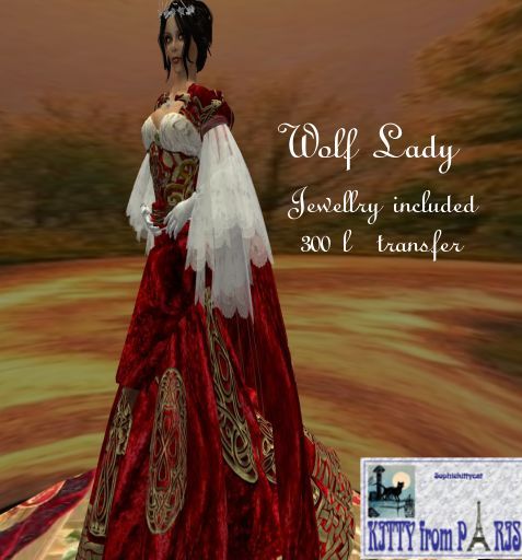 Wolf lady princess dress