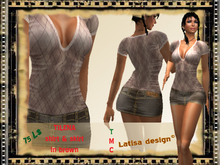 TILANA skirt & shirt brown