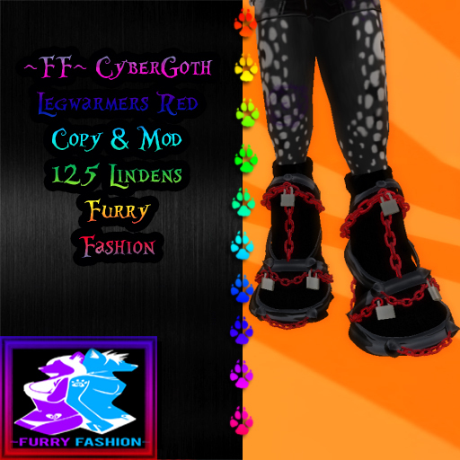 ~FF~ CyberGoth Legwarmers Red