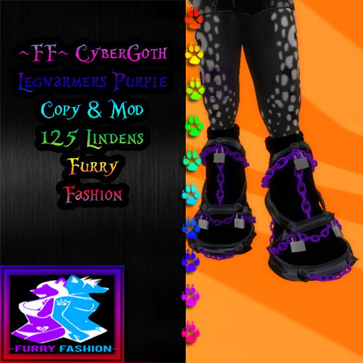 ~FF~ CyberGoth Legwarmers Purple