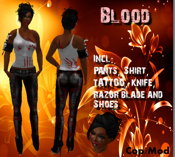 Outfit Blood Verpackt
