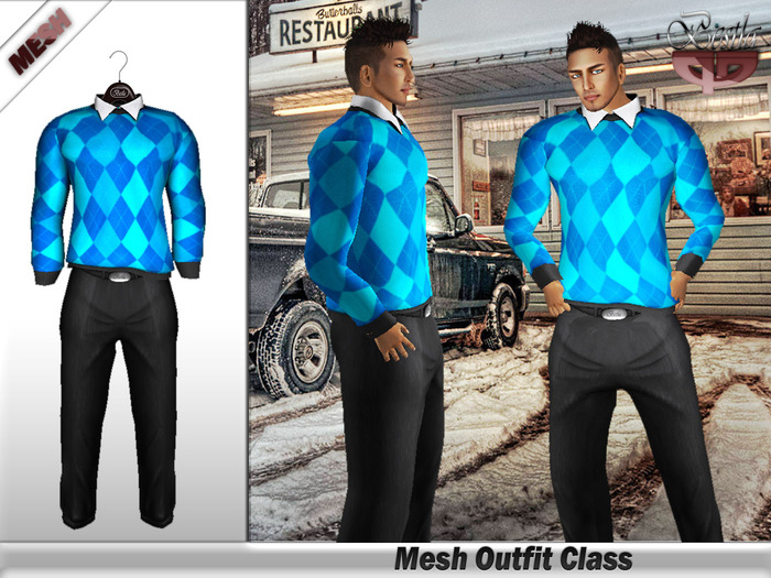 Bestla Mesh Outfit Class Turkoise/Black 