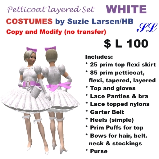OnP Petticoat Layered White