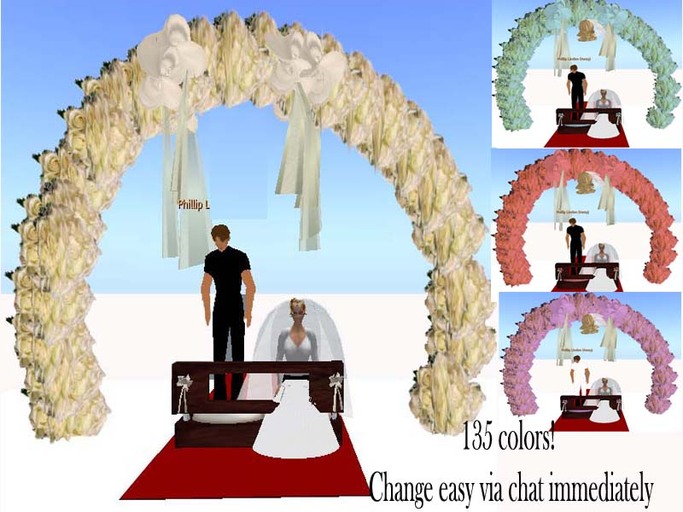 Wedding ARC, pew, bell set