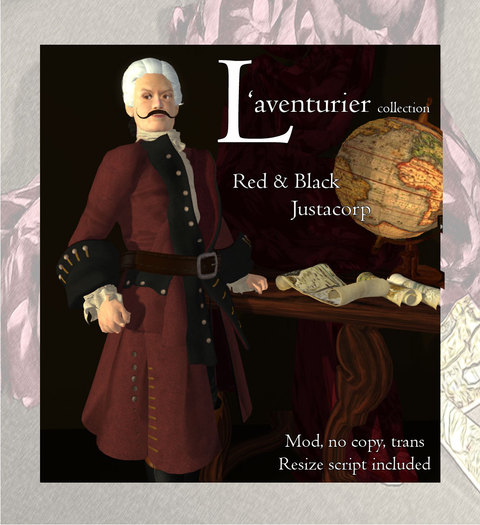 L'Aventurier Red & Black Justacorp