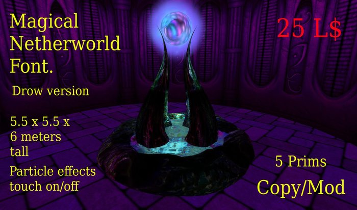 Magical Netherworld Font. - Drow