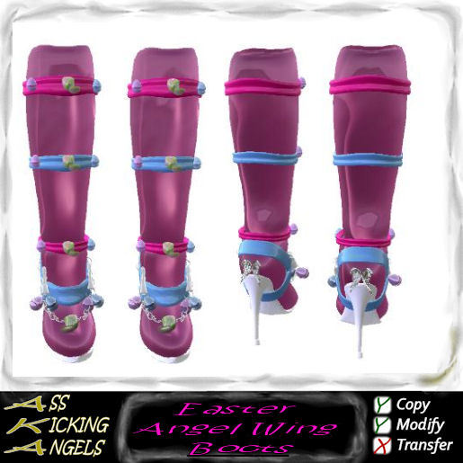 AKA Easter Angel Wing Boots Ad