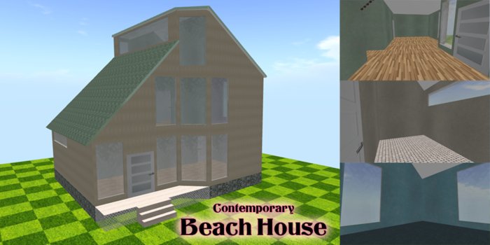Contemporary Beach House - 115Prims
