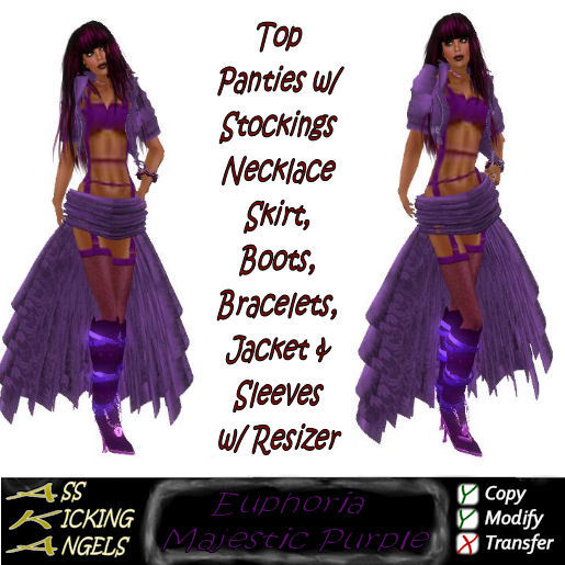AKA Euphoria Majestic Purple Outfit Ad