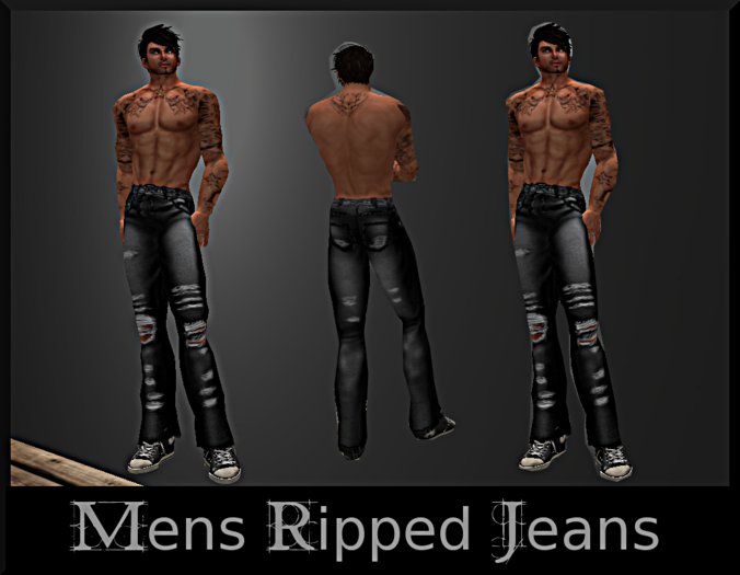 Mens Ripped Jeans