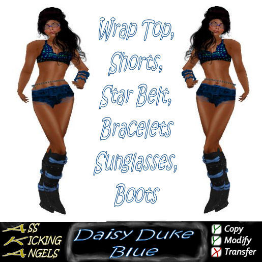 AKA Daisy Duke blue Ad