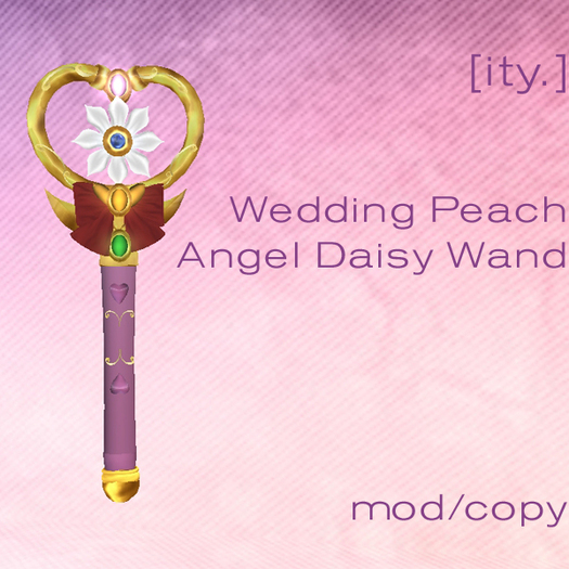 [ity.] Wedding Peach Angel Daisy Wand
