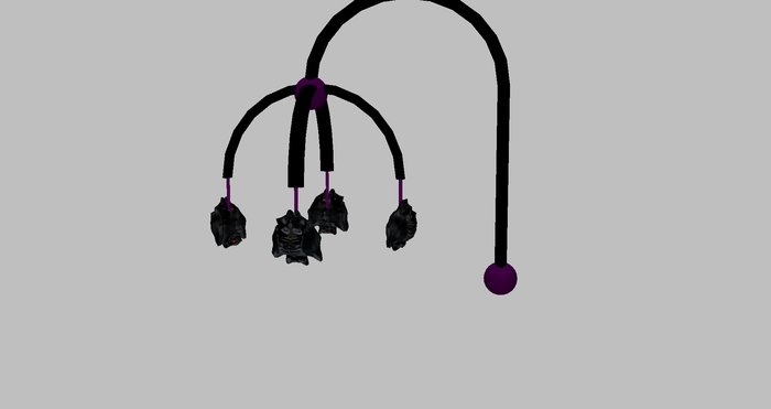 Baby Mobile - Bats/Purple