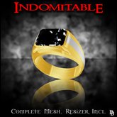 Dare Designs: Indomitable men's ring - gold/onyx