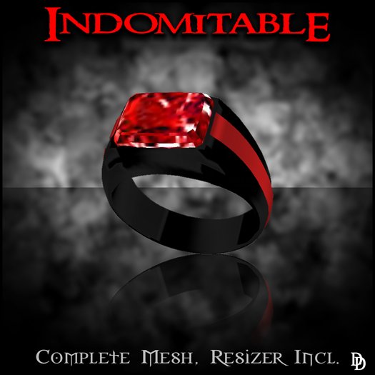 Dare Designs: Indomitable men's ring - vampire edition