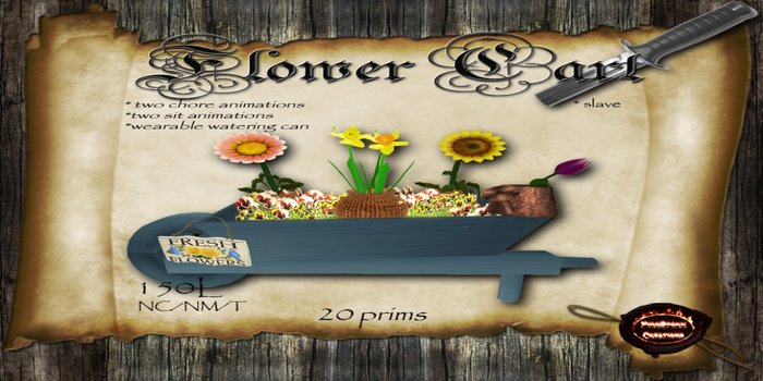*FS*  Flower Cart (creme)