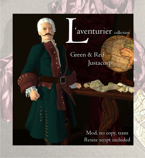 L'Aventurier Green & Red Justacorp