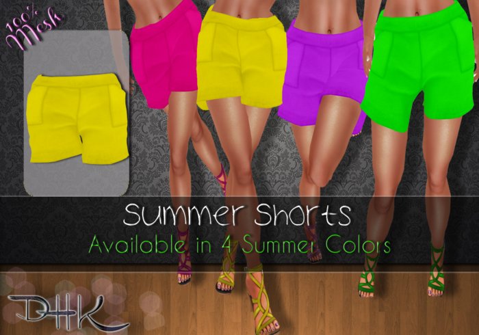 [ D H K ] Shorts Yellow
