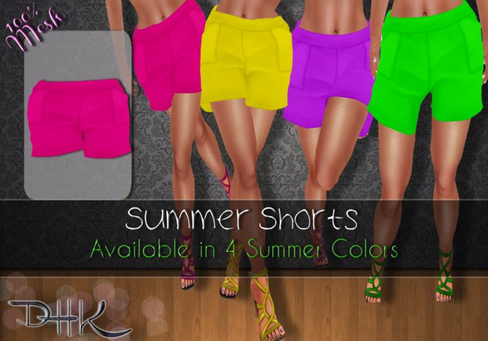 [ D H K ] Shorts Pink