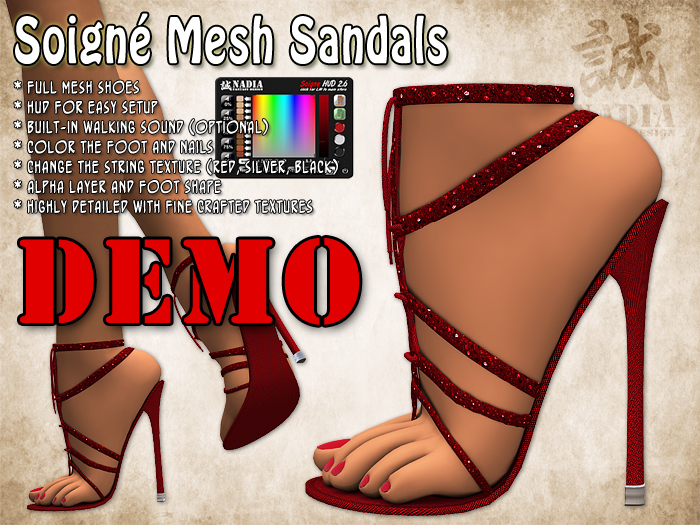 ~Nadia~ Soigné Mesh Sandals DEMO
