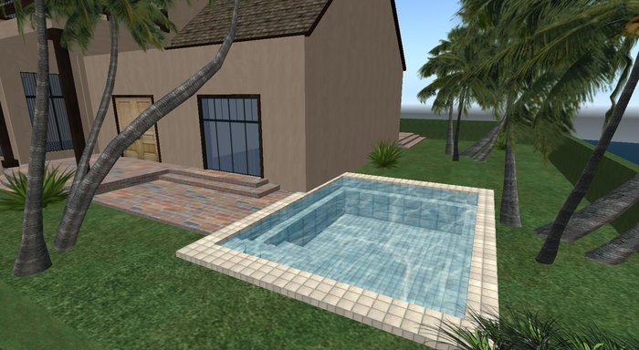 House and swimming pool