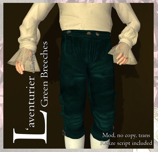 L'Aventurier Green Breeches