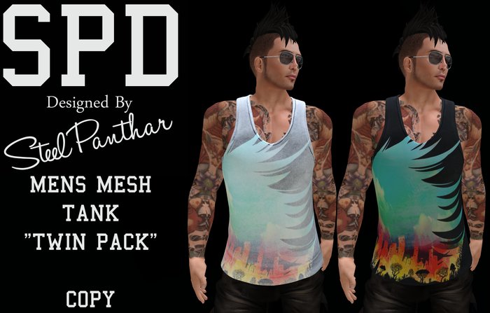 SPD Mens Mesh Tank Pack - Do It With Wings (Boxed)