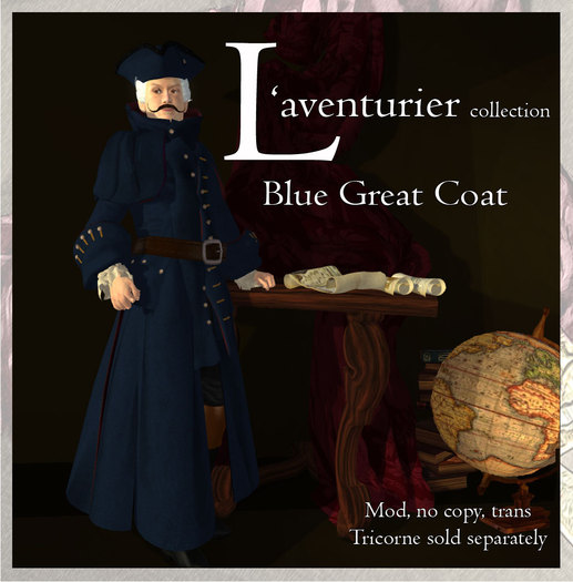 L'Aventurier Blue Great Coat