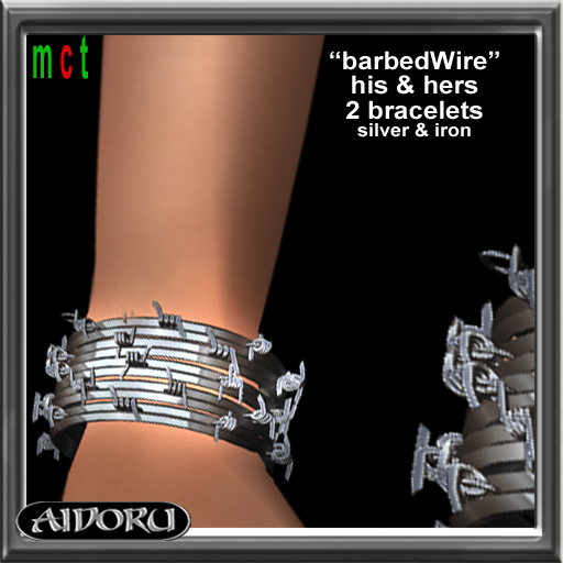 AIDORU barbed wire his&hers bracelets