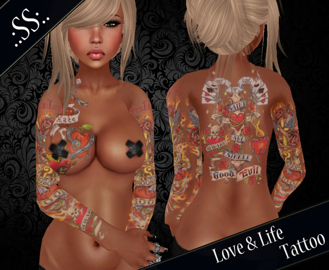 .:SS:. LOVE & LIFE TATTOO UNISEX