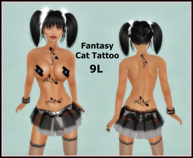 Fantasy Cat Tattoo