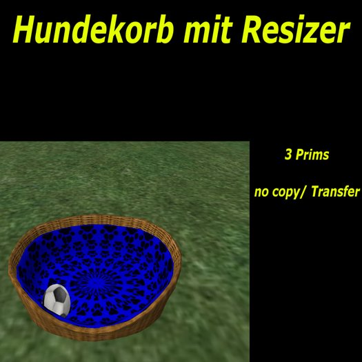 Hundekorb blau