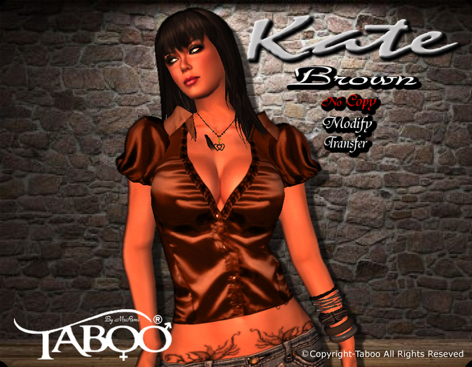 \\Taboo// Blouse KATE Brown