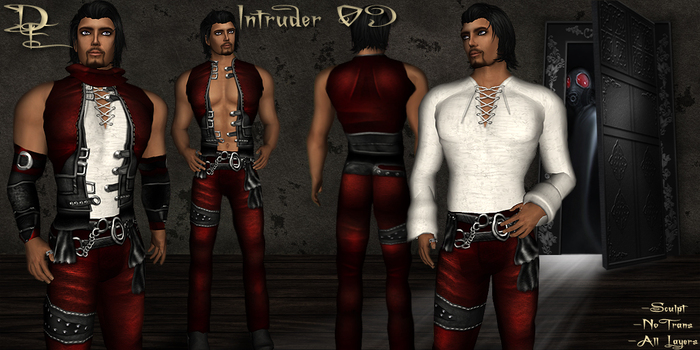 *DE Designs* Intruder 09 Mens - Red