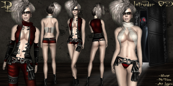 *DE Designs* Intruder 09 Ladies - Red