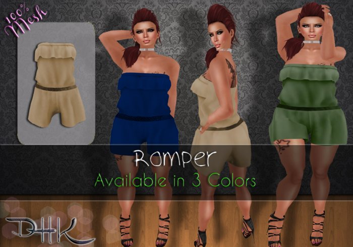 [ D H K ] Romper Nude