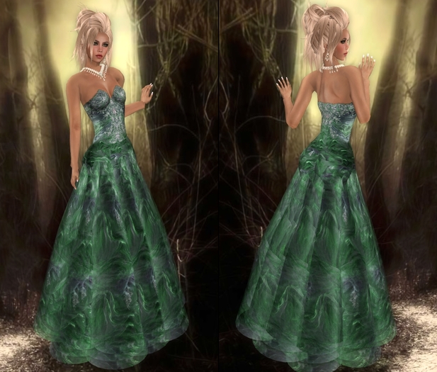::JIM:: Gillian Gown in Green
