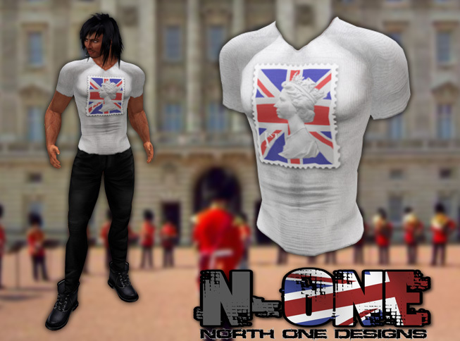 Union Jack 1st Class Stamp Graphic T-shirt - Male
