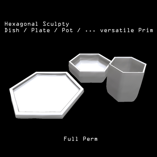 hexa sculpty dish / plate - Full Perm