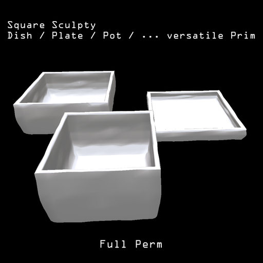 Square Sculpty Dish - Full Perm