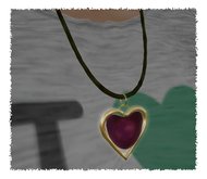DD Heart Earth Necklace Gold w Resizer