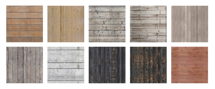 [Timber Creek] Faded Wood Plank Textures-Set of 10