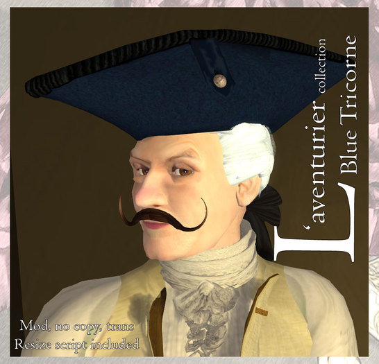 L'Aventurier Blue Tricorne