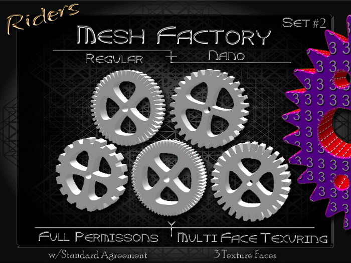 Mesh Rider Logo Second Life Marketplace - Riders - Full Permission Mesh, NANO Incl ...