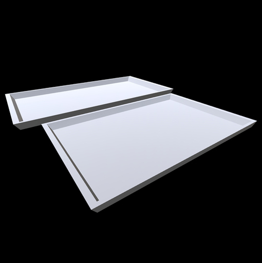 2 oblong Trays - Full Perm