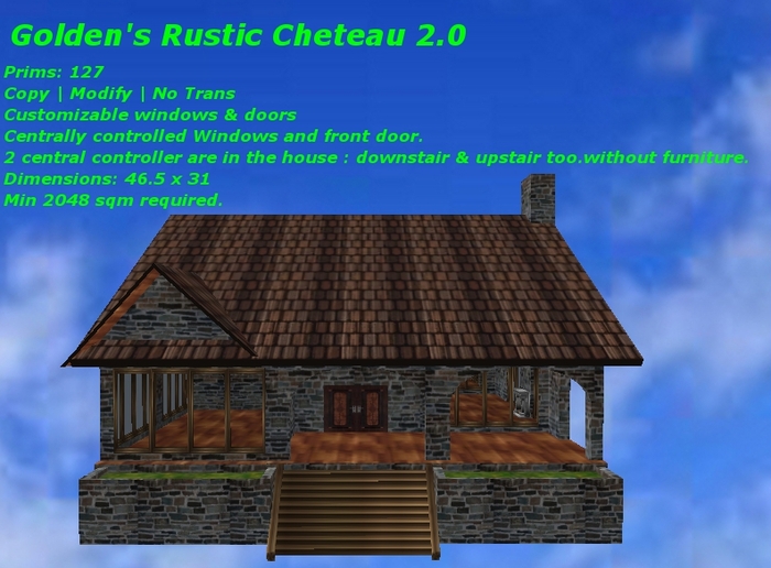 UPGRADED! Golden's Rustic Chateau 2.0 PROMO