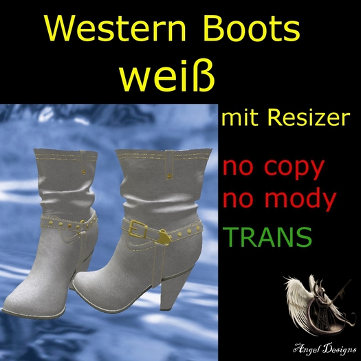 Western Boots weiss
