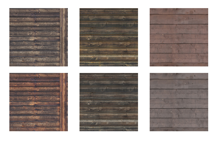 [Timber Creek] Weathered Wood Textures-Set of Six