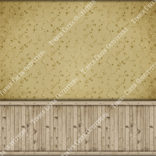 [Timber Creek] Wallpaper & Wainscoting Pale